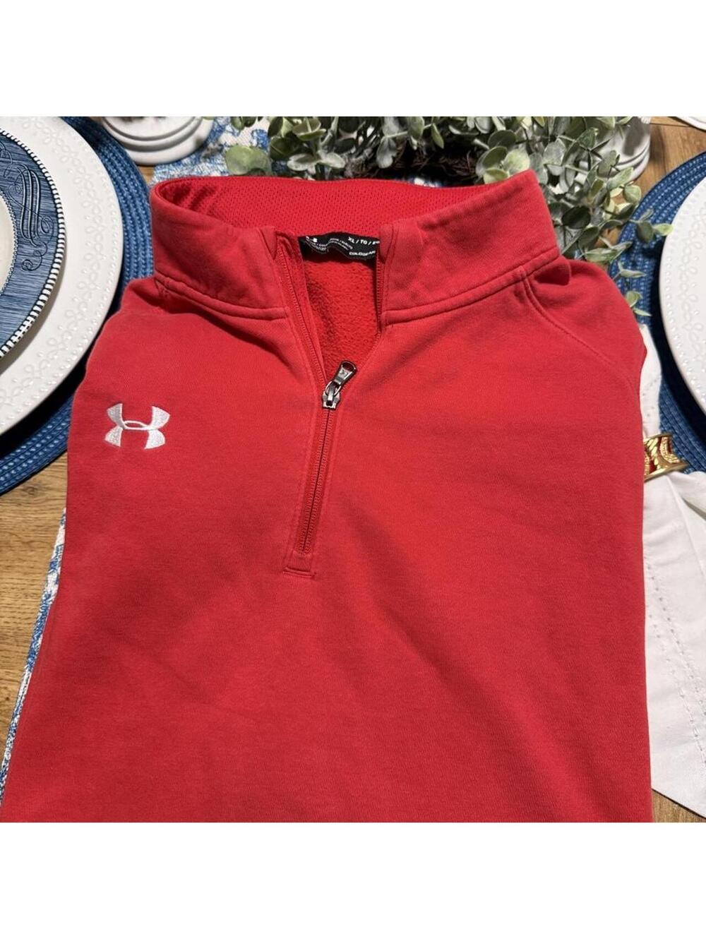 Under Armour Men's Red Sweatshirt